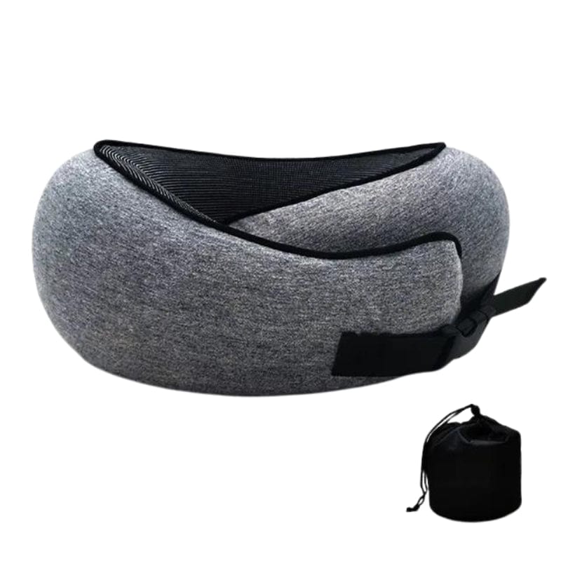 Gris Fermeture à Boucle Coussin De Voyage Mémoire De Forme Univers du Voyage