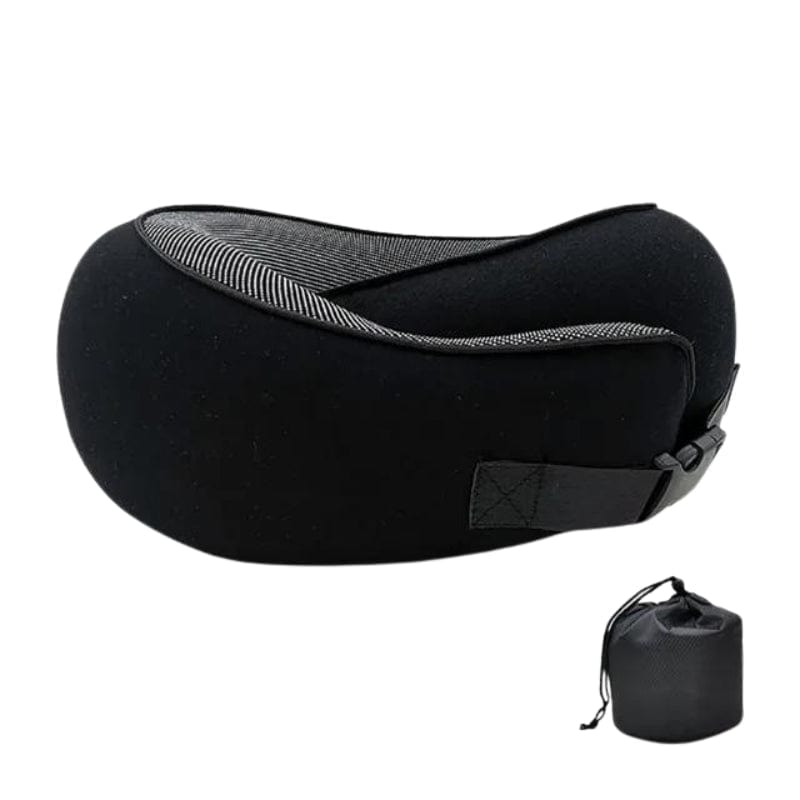 Noir Fermeture à Boucle Coussin De Voyage Mémoire De Forme Univers du Voyage
