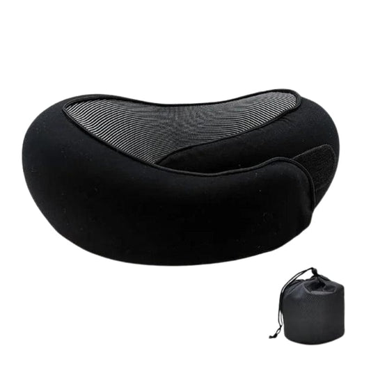 Noir Fermeture Velcro Coussin De Voyage Mémoire De Forme Univers du Voyage
