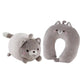 Chat Gris Coussin De Voyage Pliable Enfant Univers du Voyage