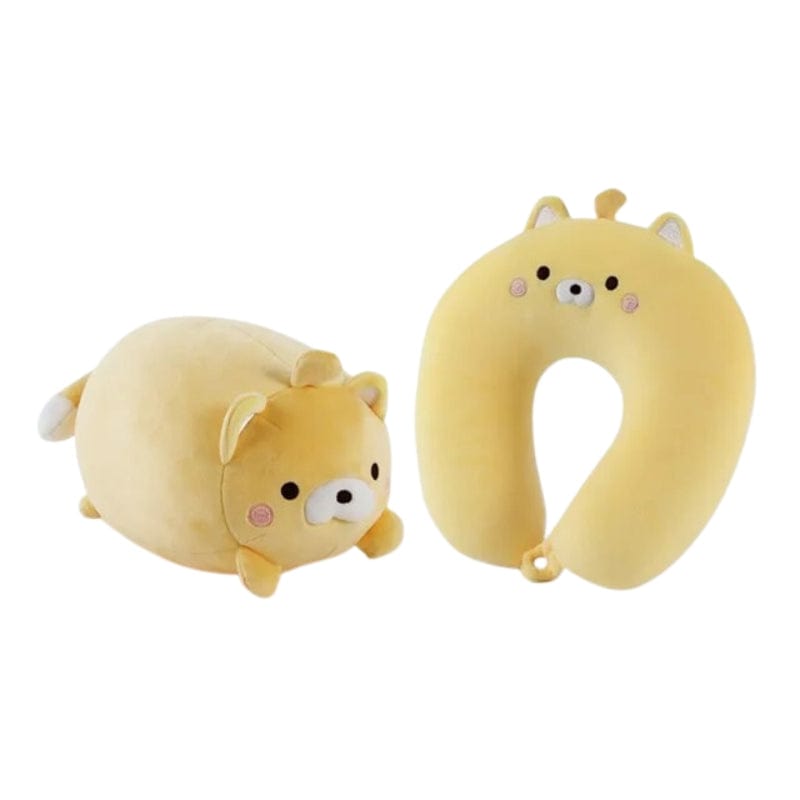 Chat Jaune Coussin De Voyage Pliable Enfant Univers du Voyage