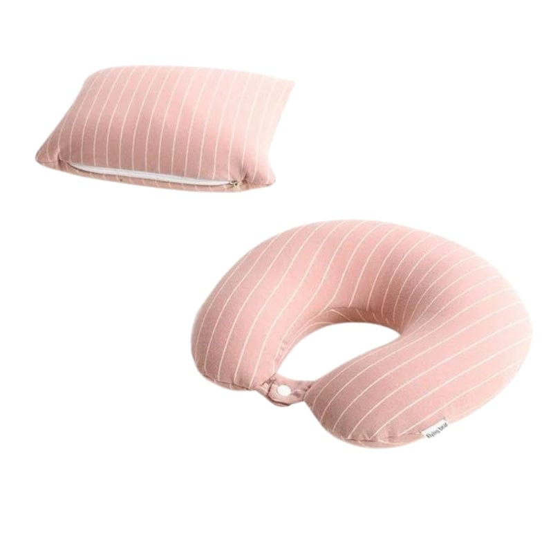 Rose Coussin De Voyage Pliable Univers du Voyage