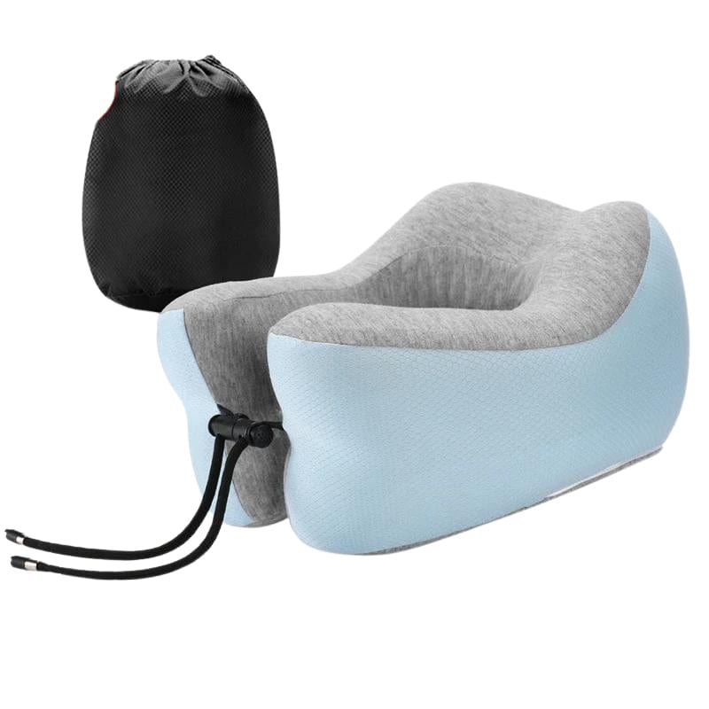 Bleu Ciel Coussin Nuque Voyage Univers du Voyage