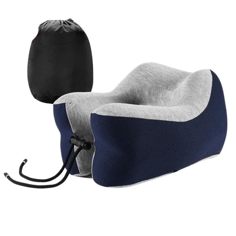 Bleu Coussin Nuque Voyage Univers du Voyage