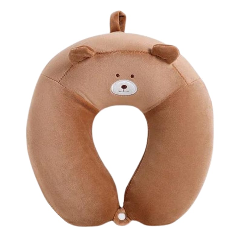 Marron Coussin Nuque Voyage pour Enfant Univers du Voyage
