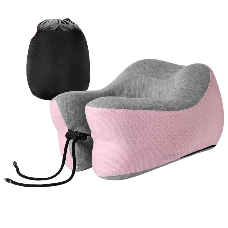 Rose Coussin Nuque Voyage Univers du Voyage