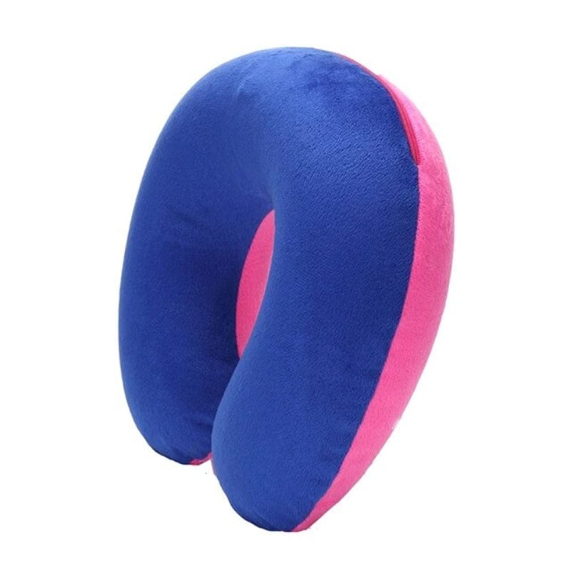 Bleu et Rose Coussin Tour De Cou Gonflable Voyage Univers du Voyage