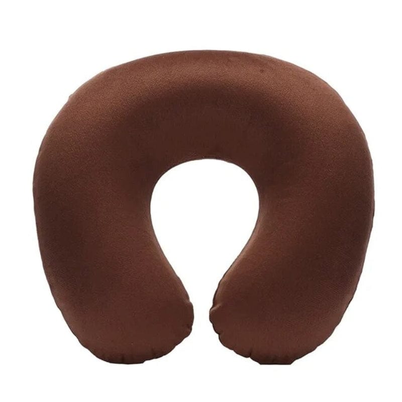 Marron Coussin Tour De Cou Gonflable Voyage Univers du Voyage
