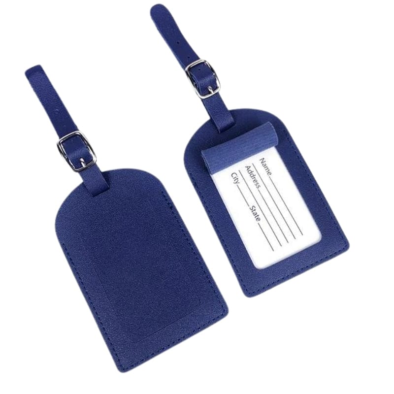 Bleu Marine 2 Pièces Etiquette À Bagage Luxe Univers du Voyage
