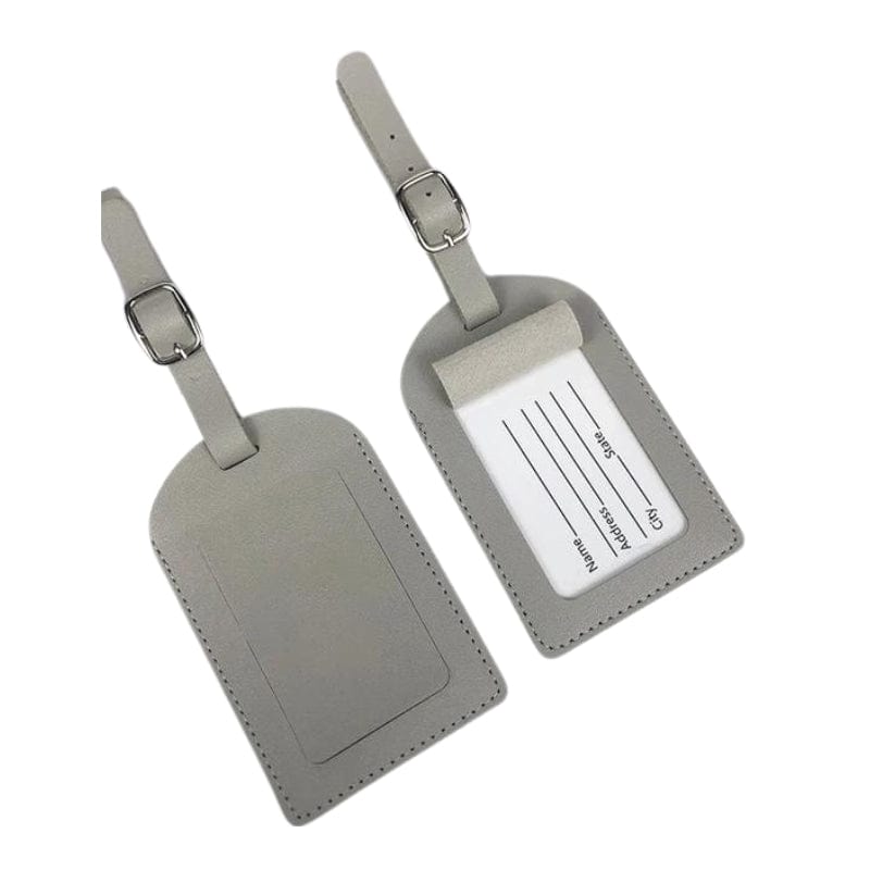Gris 2 Pièces Etiquette À Bagage Luxe Univers du Voyage