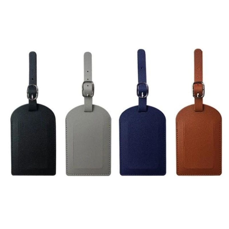 Lot de 4 (couleurs 1) Etiquette À Bagage Luxe Univers du Voyage