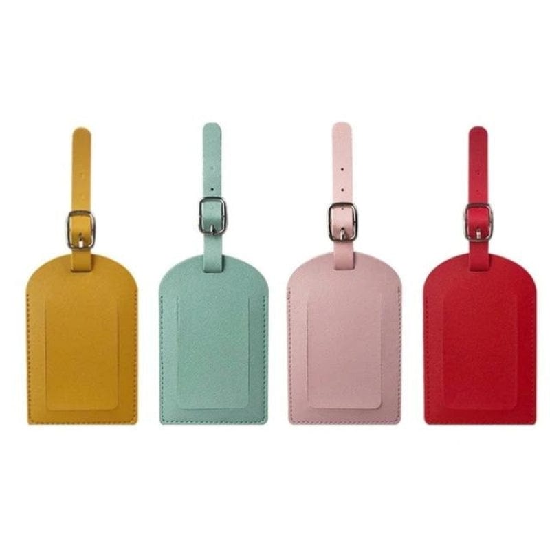 Lot de 4 (couleurs 2) Etiquette À Bagage Luxe Univers du Voyage