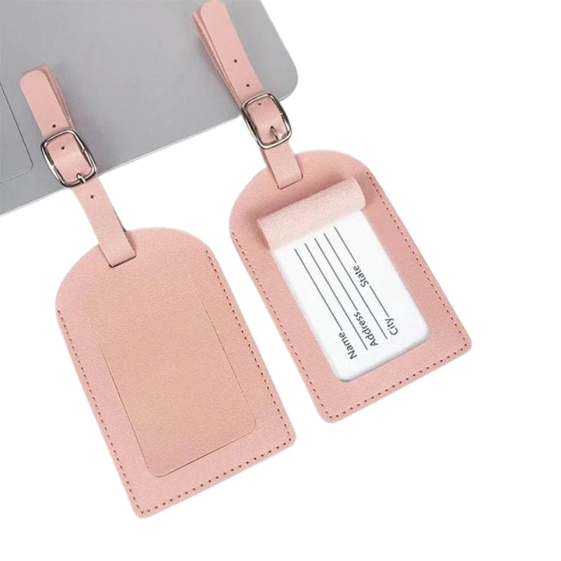 Rose 2 Pièces Etiquette À Bagage Luxe Univers du Voyage