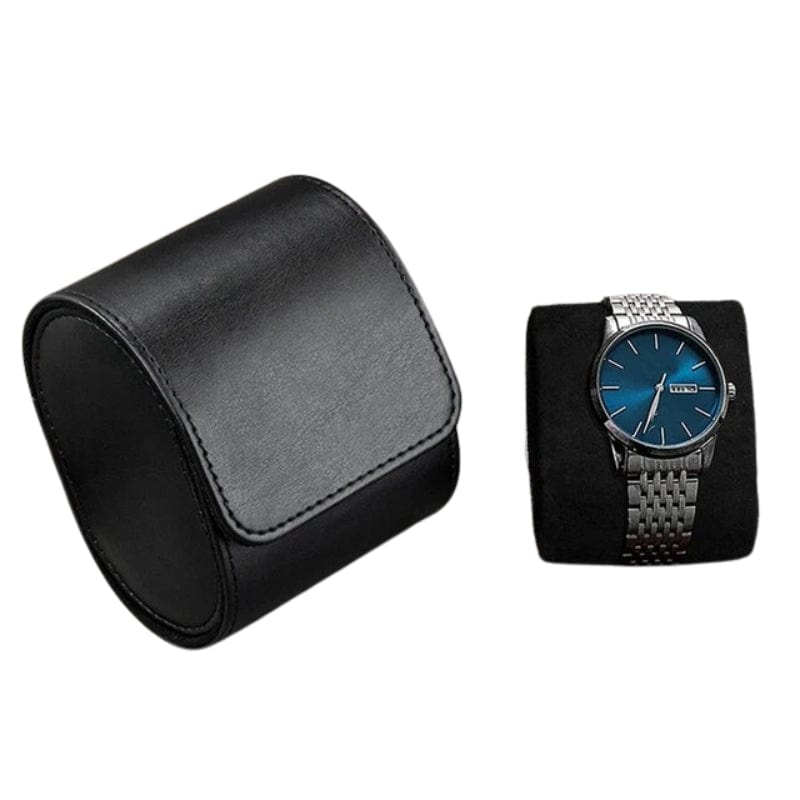 Noir Etui Montre Voyage Univers du Voyage