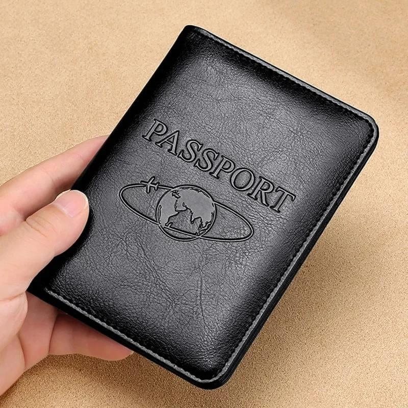 Étui Passeport Cuir Homme Univers du Voyage