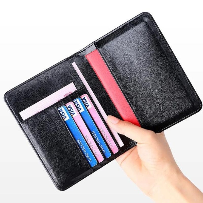 Étui Passeport Cuir Homme Univers du Voyage