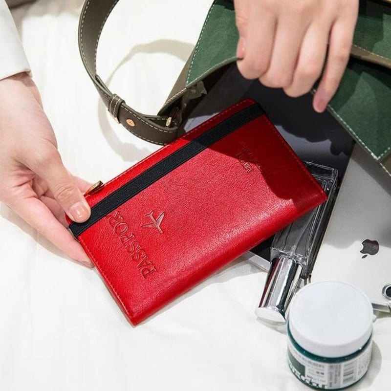 Étui Passeport Simili Univers du Voyage