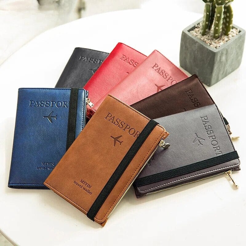 Étui Passeport Simili Univers du Voyage