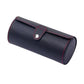 Noir avec Surpiqure Rouge Etui pour Montres de Voyage en Simili Univers du Voyage