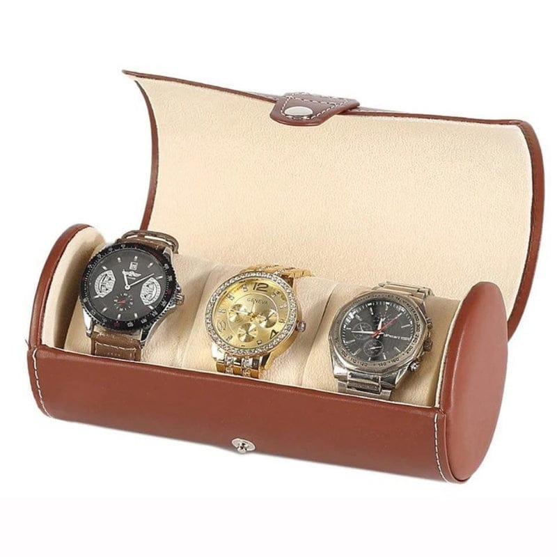 Etui pour Montres de Voyage en Simili Univers du Voyage