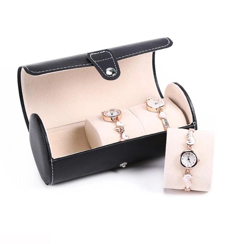 Etui pour Montres de Voyage en Simili Univers du Voyage