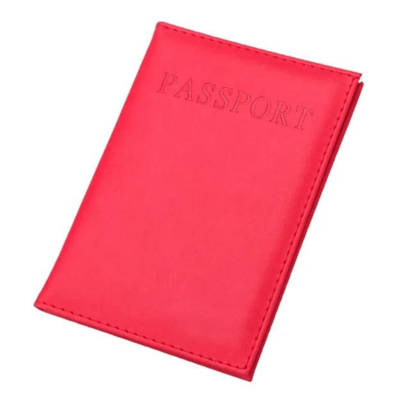 Rouge Etui Protège Passeport Univers du Voyage