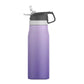 Violet / 550 ml Gourde avec Paille Adulte Univers du Voyage