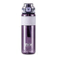 Violet / 600ml Gourde Avec Paille Intégrée Univers du Voyage
