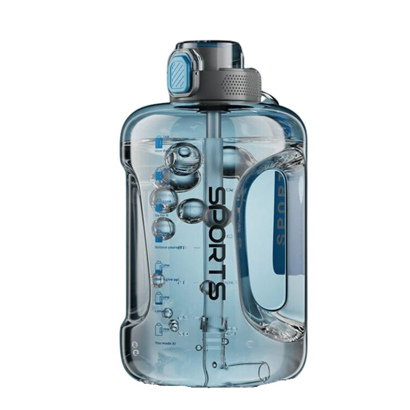 Bleu / 1700ML Gourde Bidon Univers du Voyage