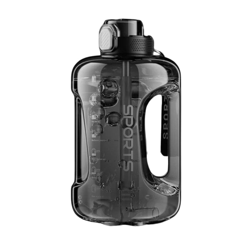 Noir / 1700ML Gourde Bidon Univers du Voyage