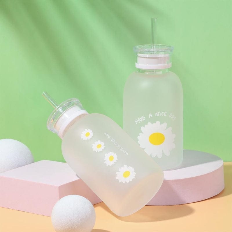 Gourde En Verre Avec Paille Univers du Voyage