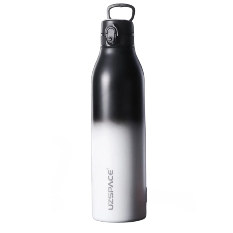 Blanc et Noir / 600 ml Gourde Inox Univers du Voyage
