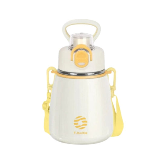 Blanc / 600ml Gourde Inox Enfant Univers du Voyage