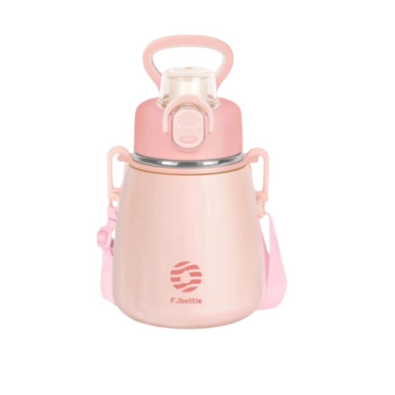 Rose / 600ml Gourde Inox Enfant Univers du Voyage