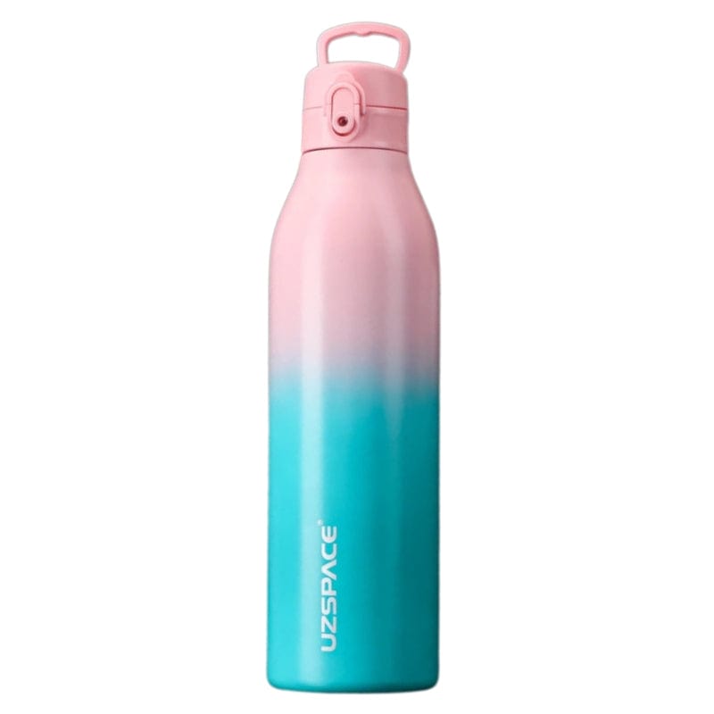 Rose et Bleu / 600 ml Gourde Inox Univers du Voyage
