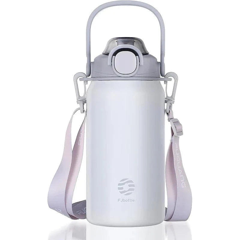 Blanc / 1300ml Gourde Isotherme Grande Capacité Univers du Voyage