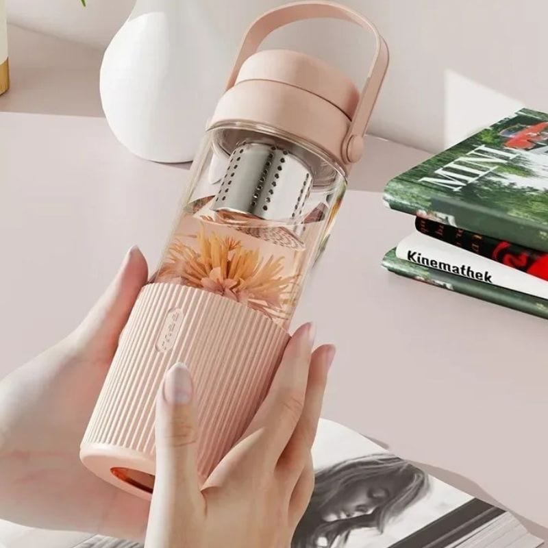 Gourde Verre Infuseur Univers du Voyage