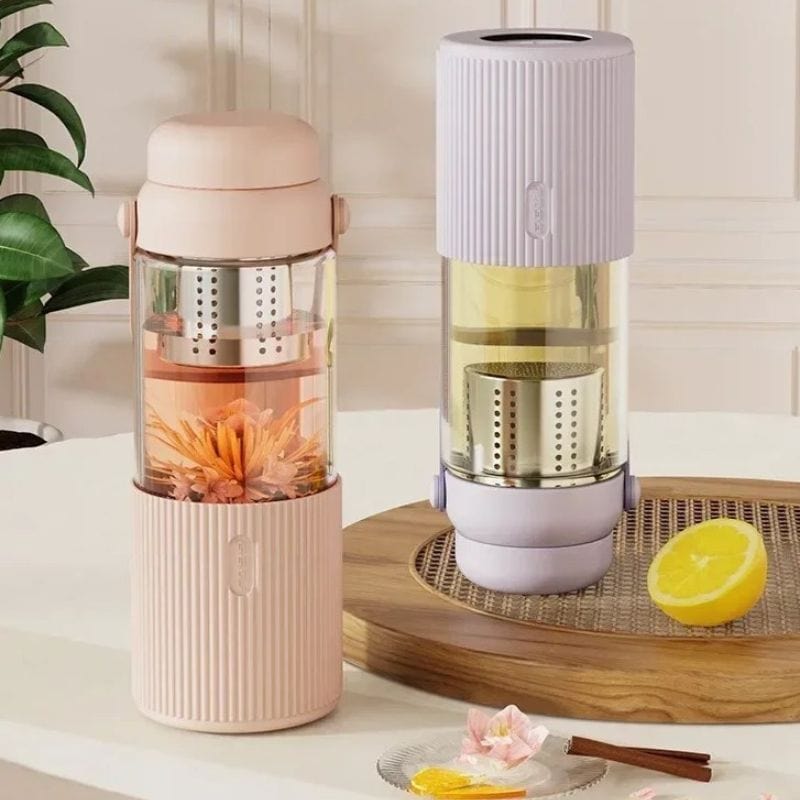 Gourde Verre Infuseur Univers du Voyage
