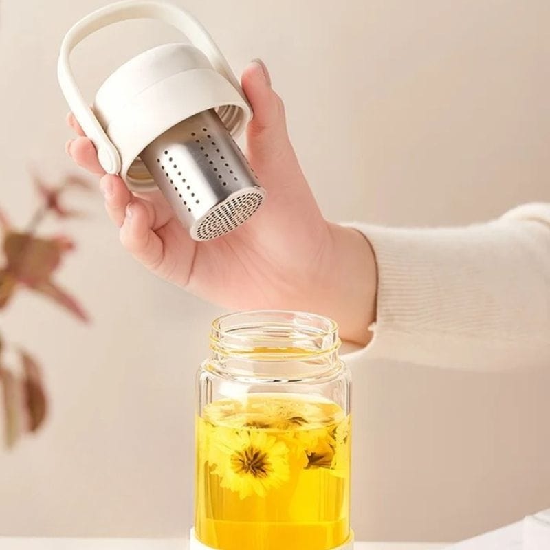 Gourde Verre Infuseur Univers du Voyage