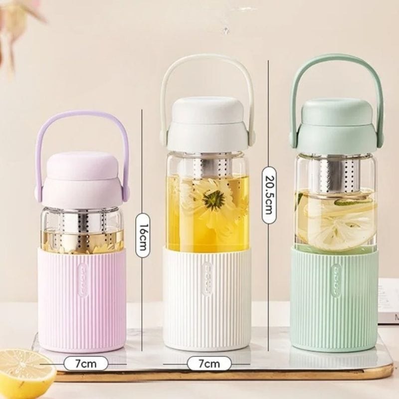 Gourde Verre Infuseur Univers du Voyage