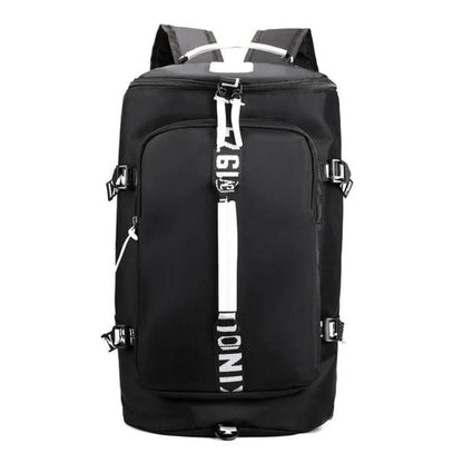 Noir Grand Sac à Dos Bandoulière Univers du Voyage