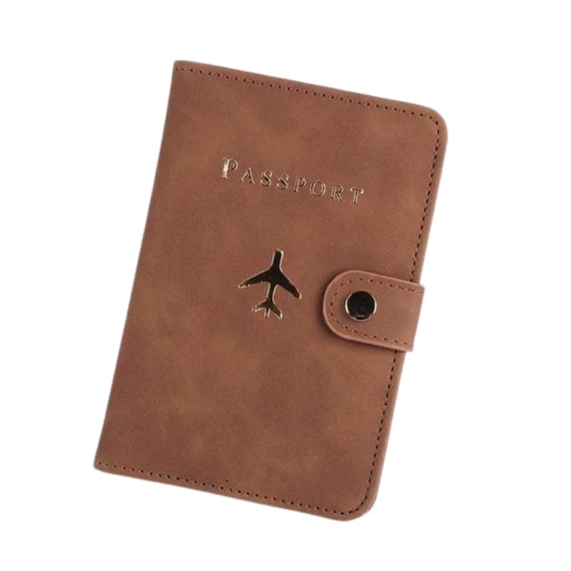 Marron Joli Porte Documents Voyage Univers du Voyage