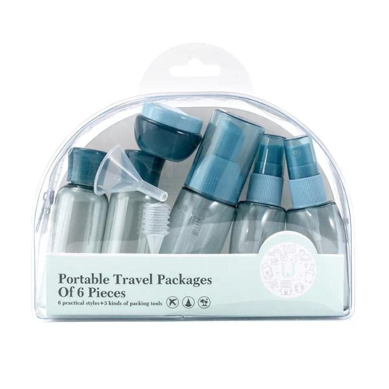 Bleu Kit Flacons De Voyage Pour Avion Univers du Voyage