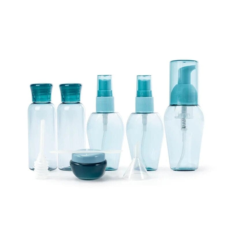 Bleu Kit Flacons De Voyage Pour Avion Univers du Voyage
