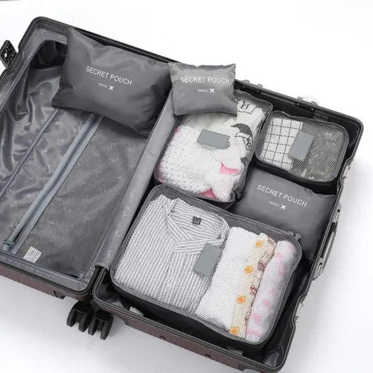 Gris Kit Organisateur De Bagage Univers du Voyage