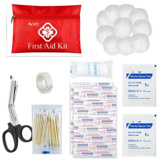 Rouge / 26 Pièces Kit Premier Secours Voyage Univers du Voyage