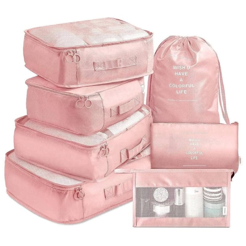 Rose Lot Organisateur Bagages Univers du Voyage