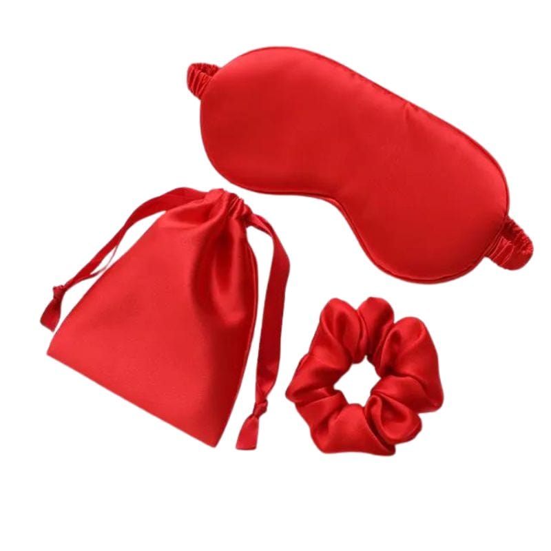 Rouge Trois Pièces Masque De Nuit Luxe Univers du Voyage