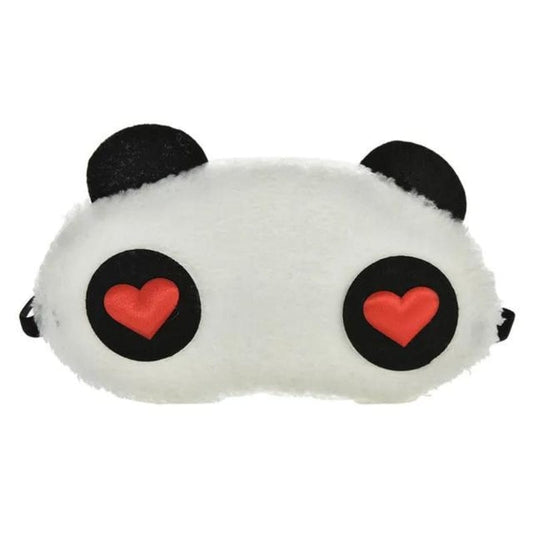 Blanc à Motifs Cœur Rouge Masque De Sommeil Enfant Univers du Voyage