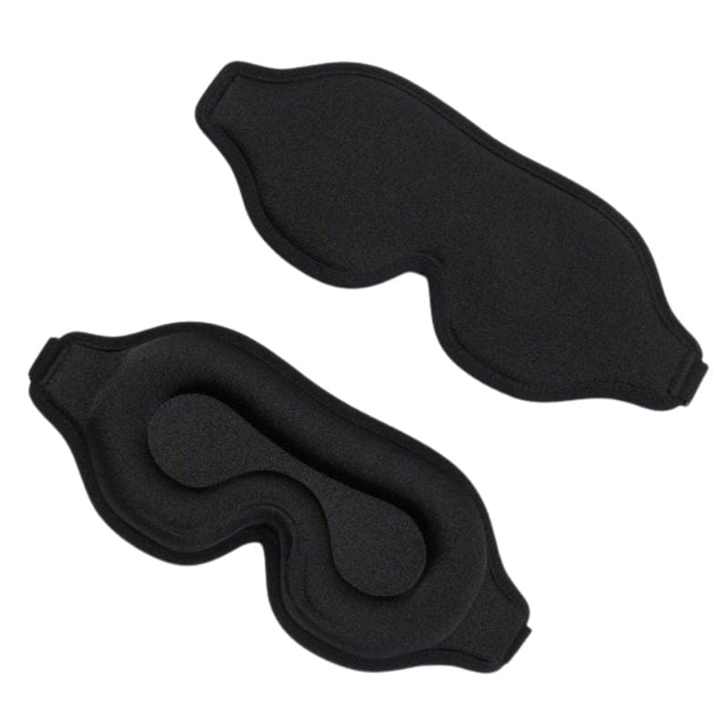 Noir 2 Masque De Sommeil Pour Avion Univers du Voyage